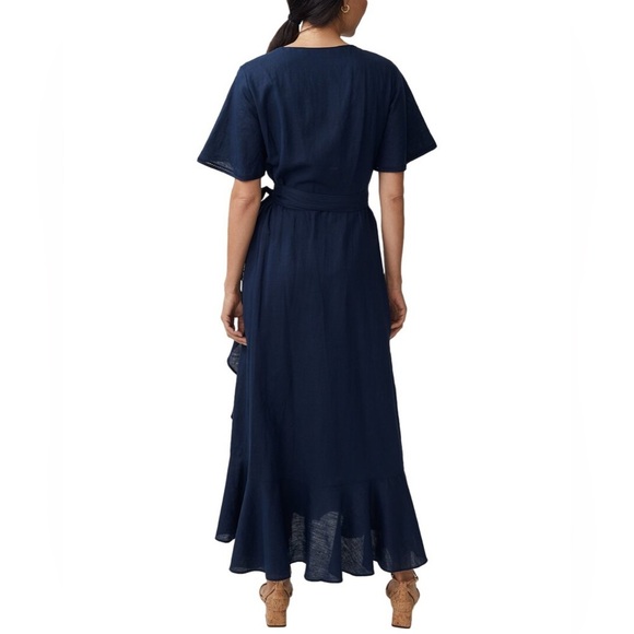 J.MCLAUGHLIN  Aurora Linen-Blend Dress Size S(c5) - Picture 2 of 12